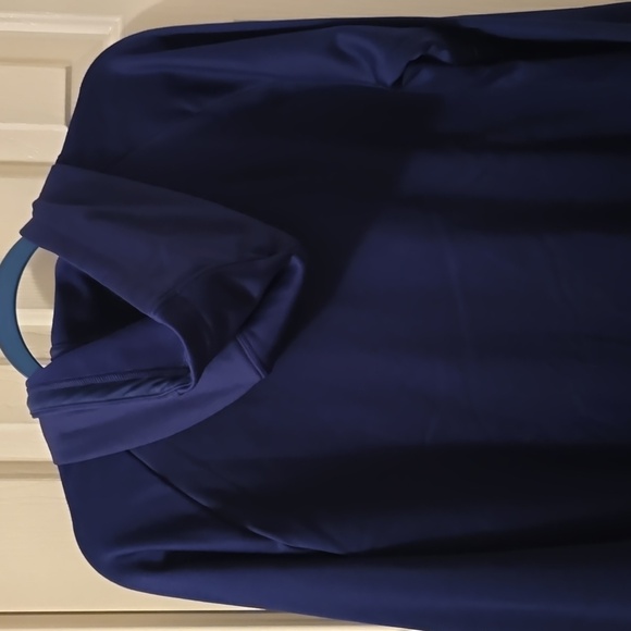 ADIDAS BRAND SIGNATURE MEN'S DARK BLUE HOODED SWEATSHIRT SIZE SMALL - Picture 7 of 15